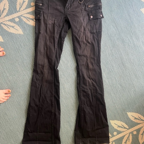 BDG Black Cargo Pants - Picture 1 of 6
